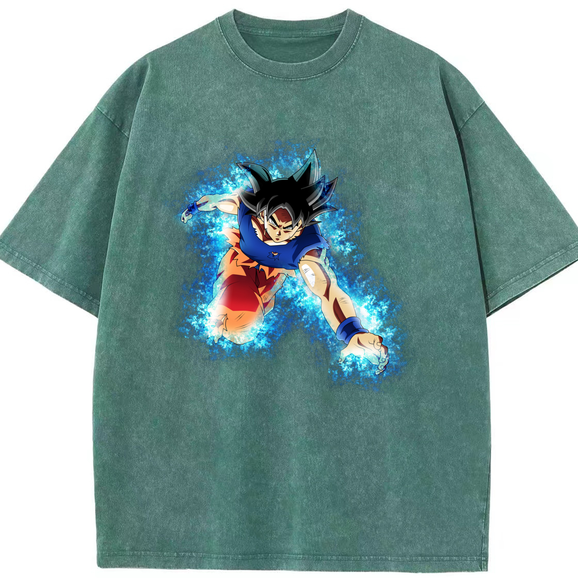（画像用） ドラゴンボール 孫悟空（そん ごくう）Son Goku カカロット DRAGON BALL Kakarotto 綿100% ヴィンテージ風 半袖Tシャツ（フロントプリント）